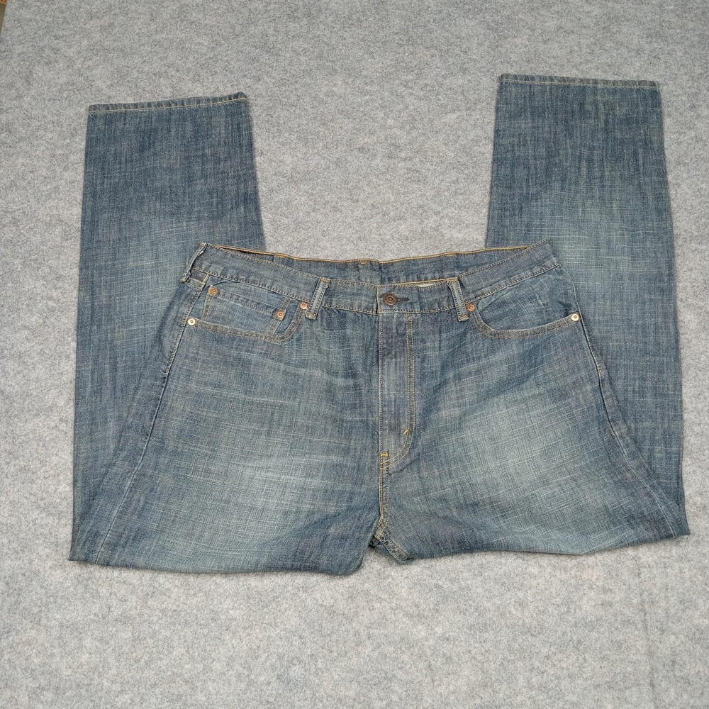 Levis 505 Jeans Mens 38x30 Blue Denim Straight Leg Regular Fit Zip Fly Classic